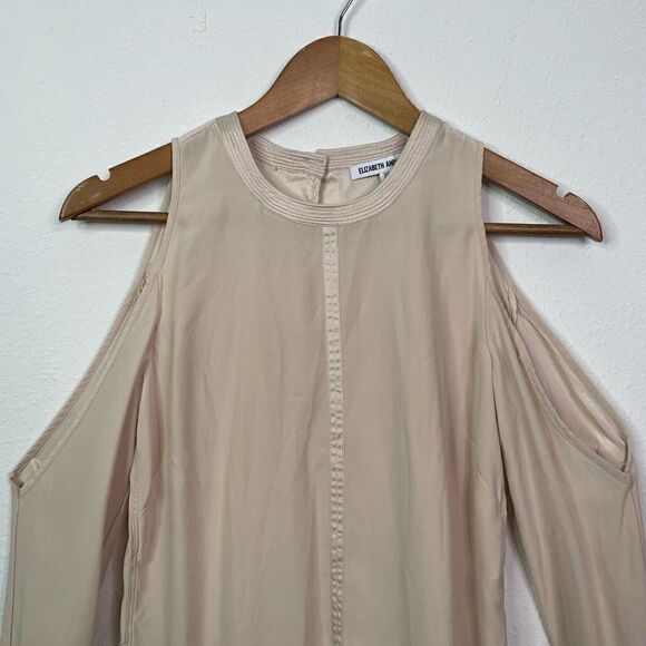 Elizabeth And James Women’s Cold Shoulder 100% Silk Top Size XS - Picture 2 of 10